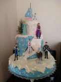 Bolo Fake - Tema Frozen